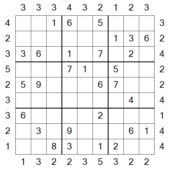 Skyscraper Sudoku - Medio