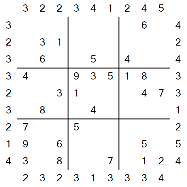 Skyscraper Sudoku - Medio