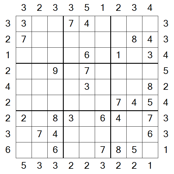 Skyscraper Sudoku - Medium