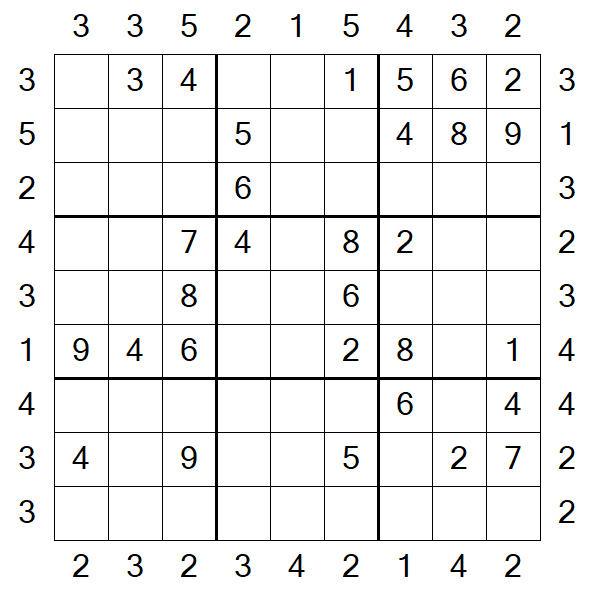 Skyscraper Sudoku - Medium