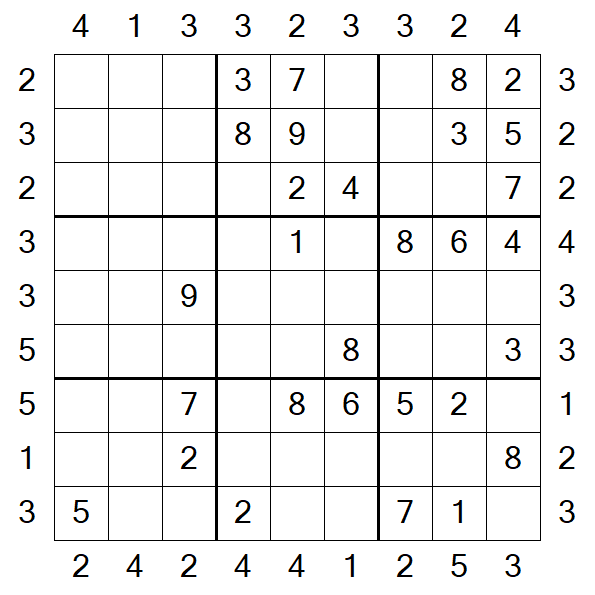 Skyscraper Sudoku - Medium