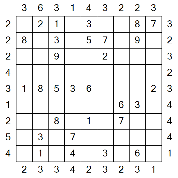 Skyscraper Sudoku - Medium