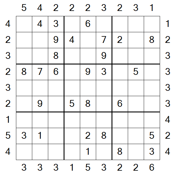 Skyscraper Sudoku - Medium