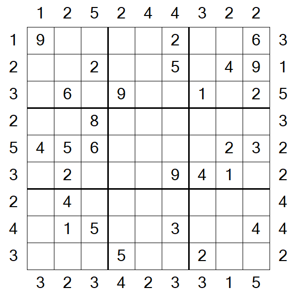 Skyscraper Sudoku - Moyen