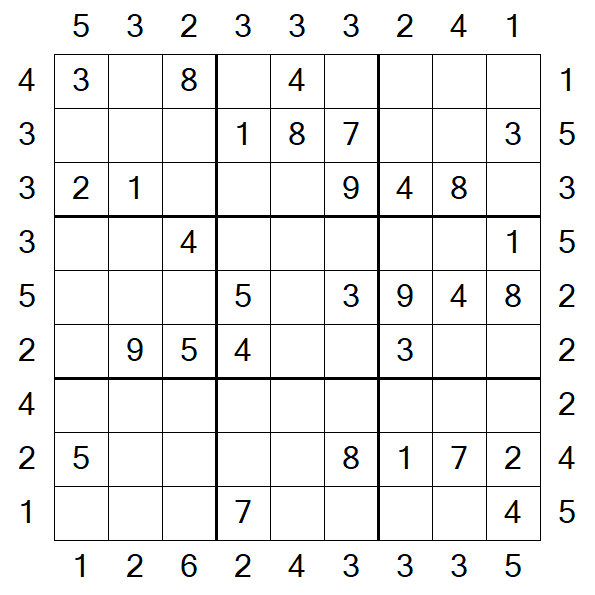 Skyscraper Sudoku - Moyen