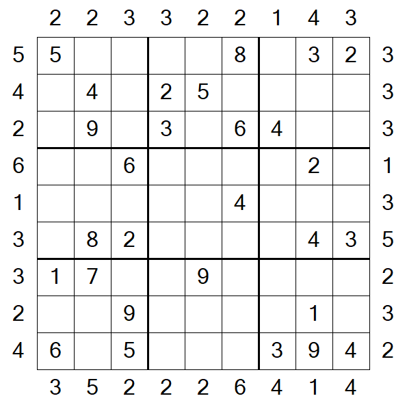 Skyscraper Sudoku - Moyen