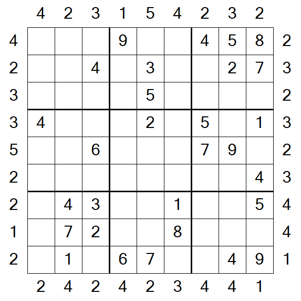 Skyscraper Sudoku - Moyen