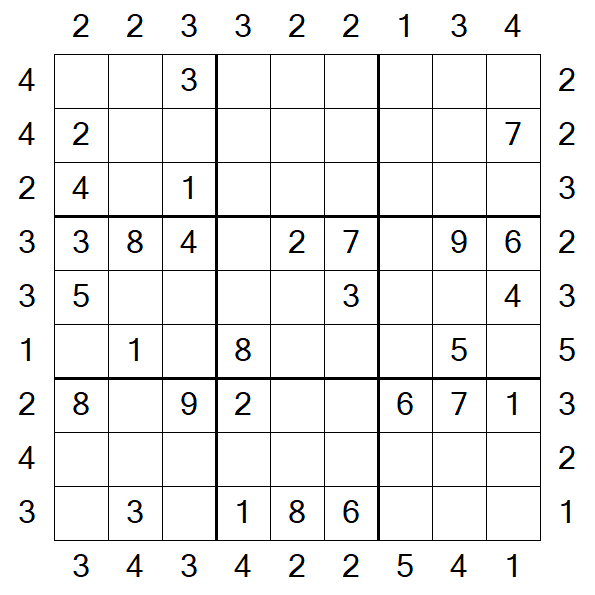 Skyscraper Sudoku - Moyen