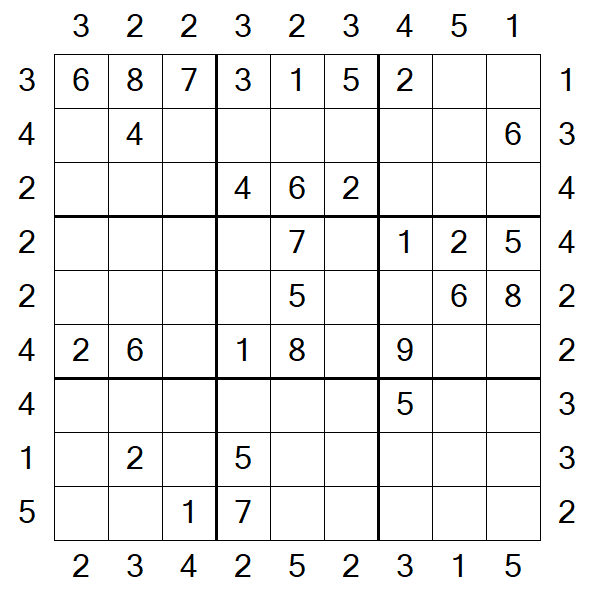 Skyscraper Sudoku - Moyen