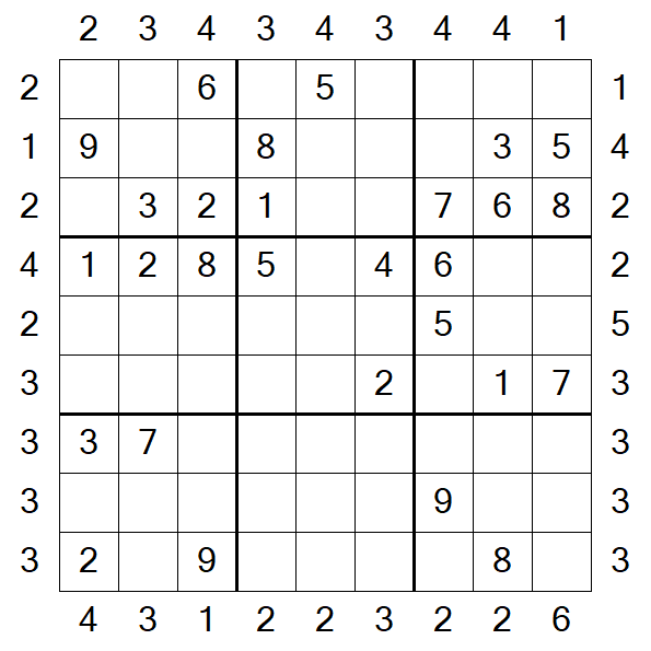 Skyscraper Sudoku - Moyen