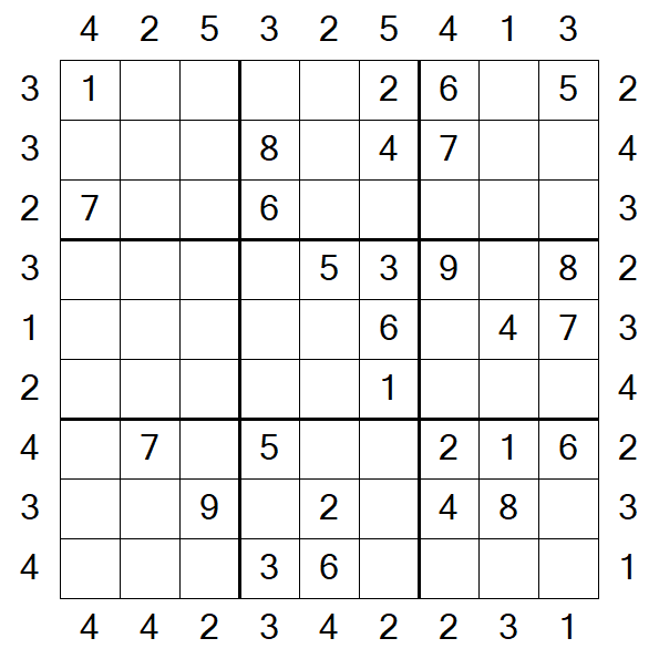 Skyscraper Sudoku - Moyen