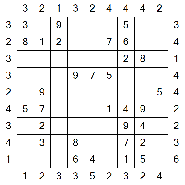 Skyscraper Sudoku - Moyen