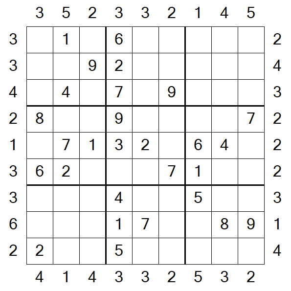 Skyscraper Sudoku - Moyen
