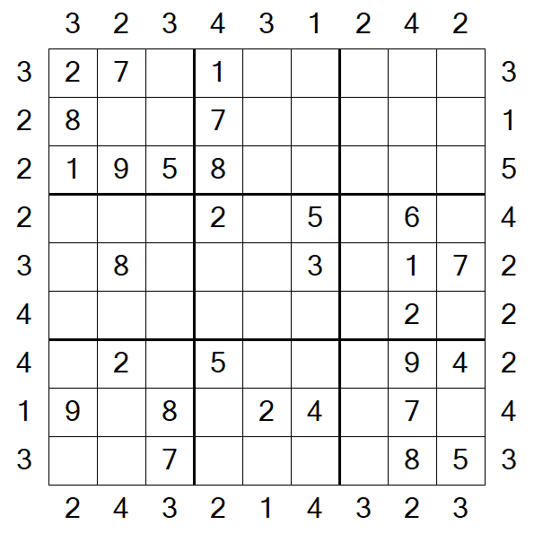 Skyscraper Sudoku - Moyen