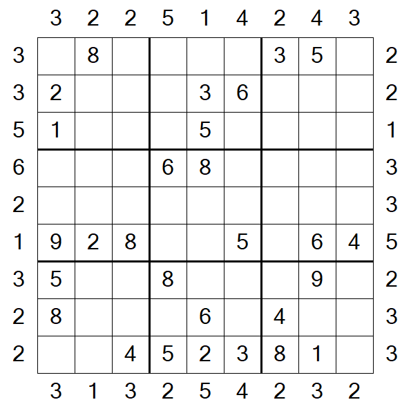 Skyscraper Sudoku - Moyen
