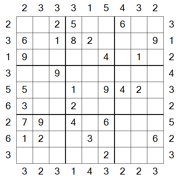 Skyscraper Sudoku - Medium