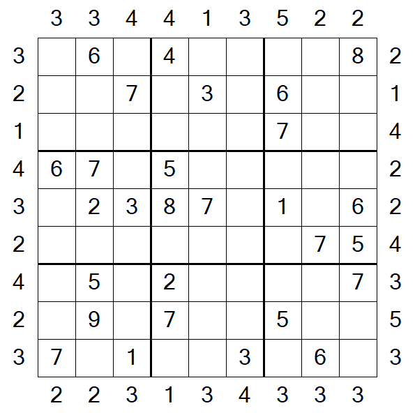 Skyscraper Sudoku - Moyen