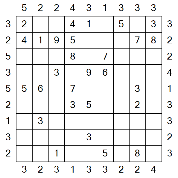 Skyscraper Sudoku - Moyen