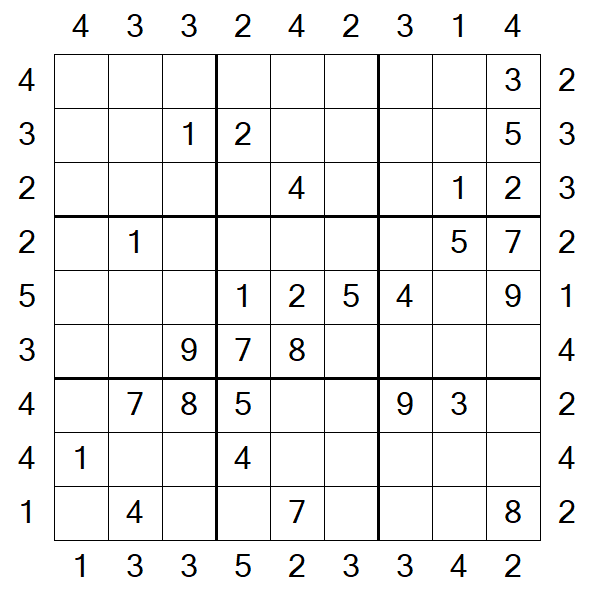 Skyscraper Sudoku - Moyen