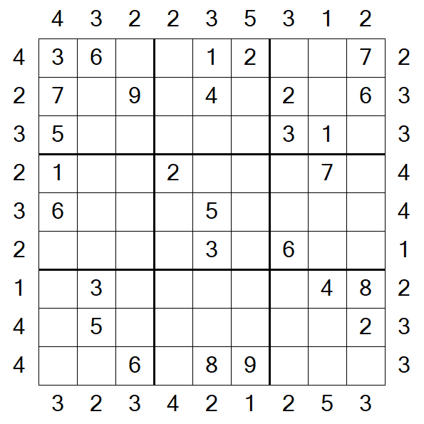 Skyscraper Sudoku - Moyen