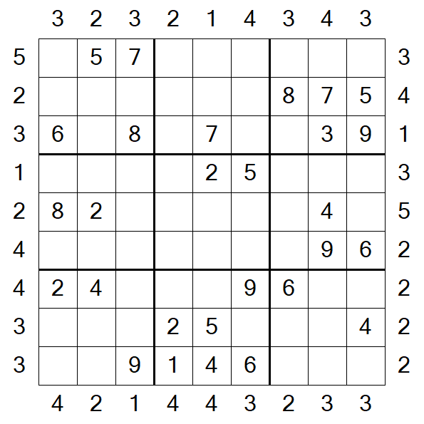 Skyscraper Sudoku - Medium
