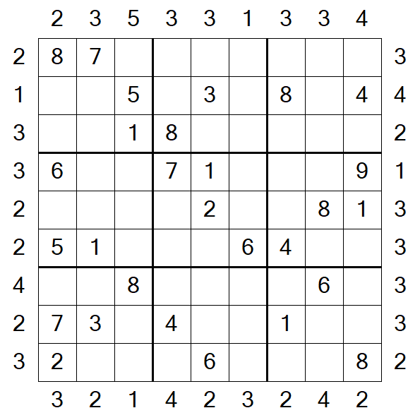 Skyscraper Sudoku - Medium