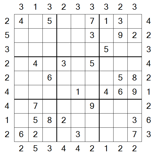 Skyscraper Sudoku - Medium