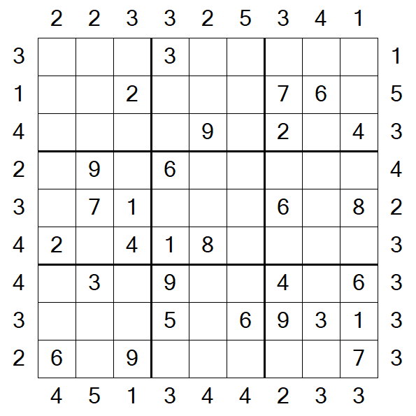 Skyscraper Sudoku - Medium