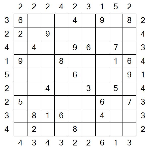 Skyscraper Sudoku - Medium