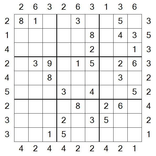Skyscraper Sudoku - Moyen