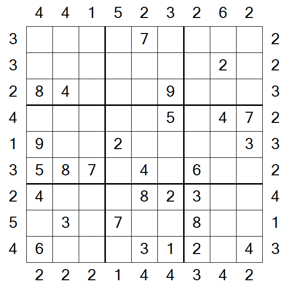 Skyscraper Sudoku - Médio