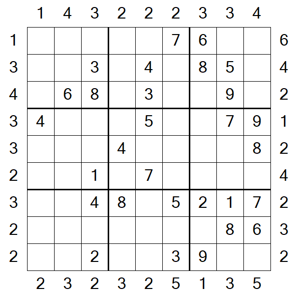 Skyscraper Sudoku - Médio