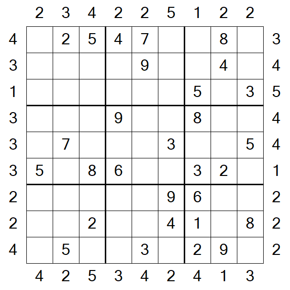 Skyscraper Sudoku - Medio