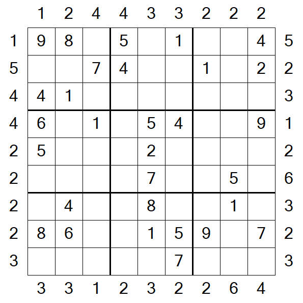 Skyscraper Sudoku - Médio