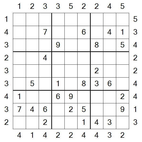 Skyscraper Sudoku - Médio