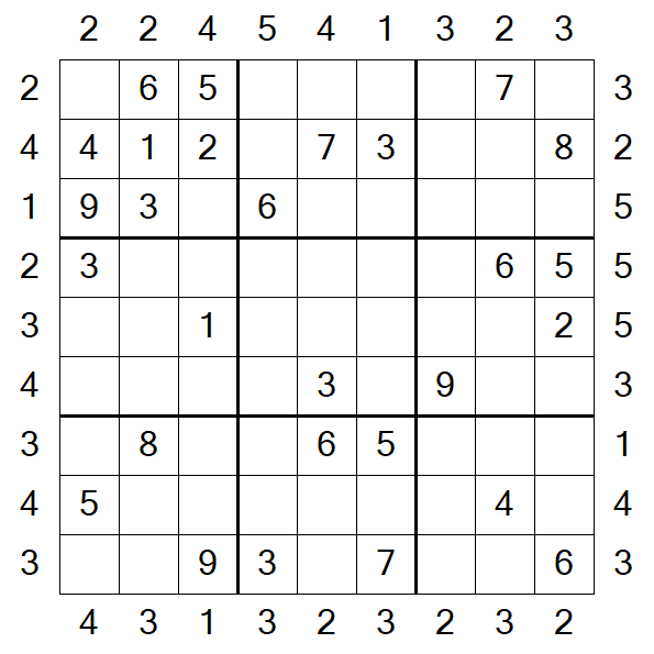 Skyscraper Sudoku - Medio