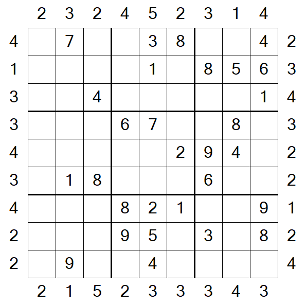 Skyscraper Sudoku - Médio