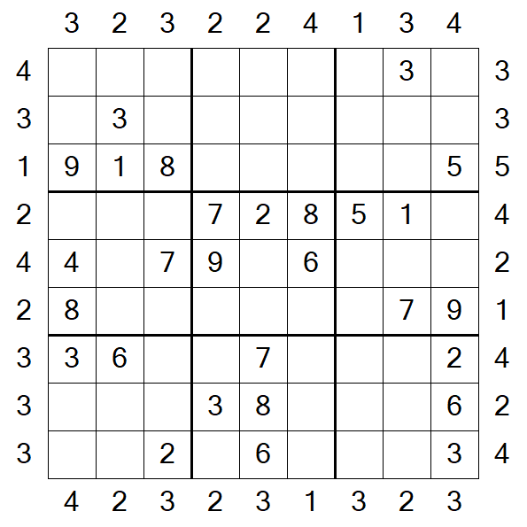 Skyscraper Sudoku - Médio