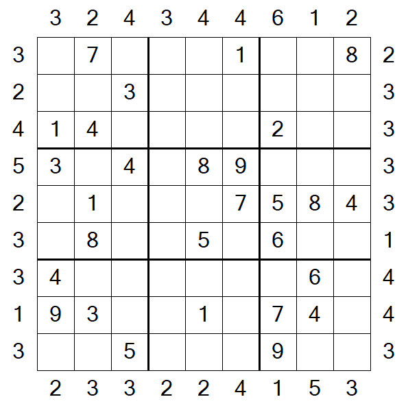 Skyscraper Sudoku - Moyen
