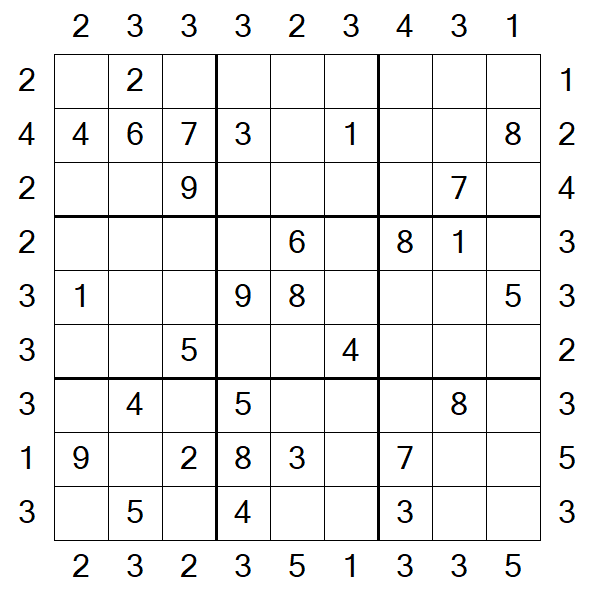 Skyscraper Sudoku - Médio