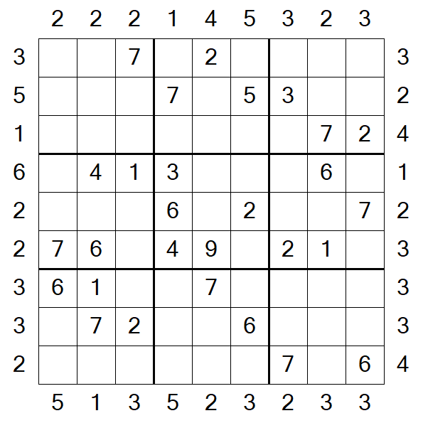 Skyscraper Sudoku - Médio