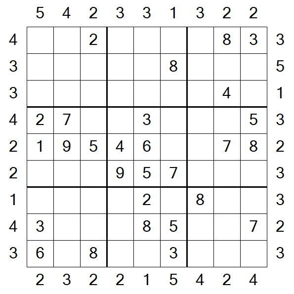 Skyscraper Sudoku - Moyen