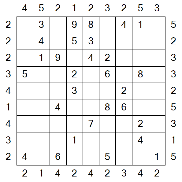 Skyscraper Sudoku - Médio