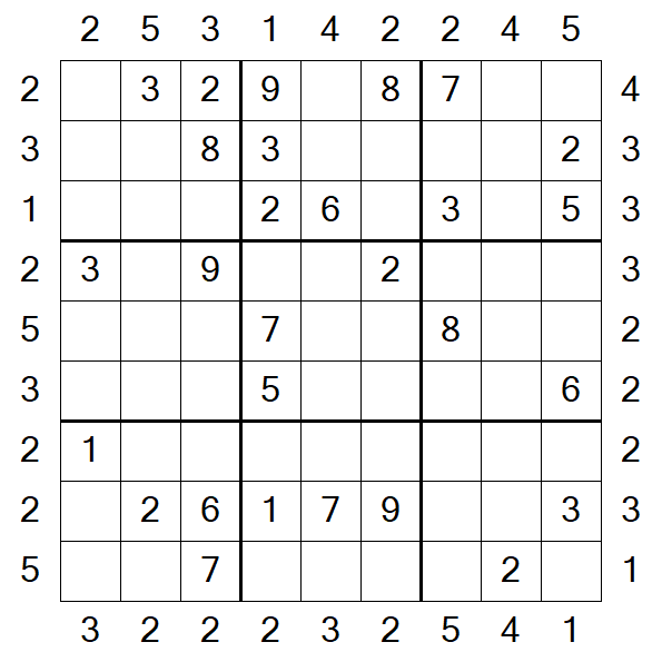 Skyscraper Sudoku - Médio