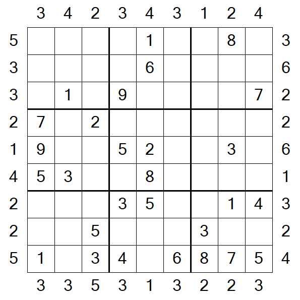 Skyscraper Sudoku - Moyen