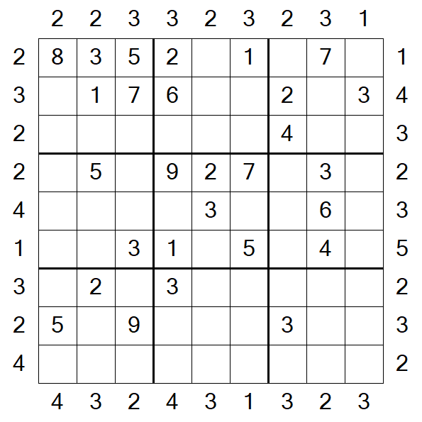 Skyscraper Sudoku - Médio
