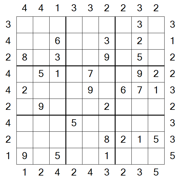 Skyscraper Sudoku - Médio