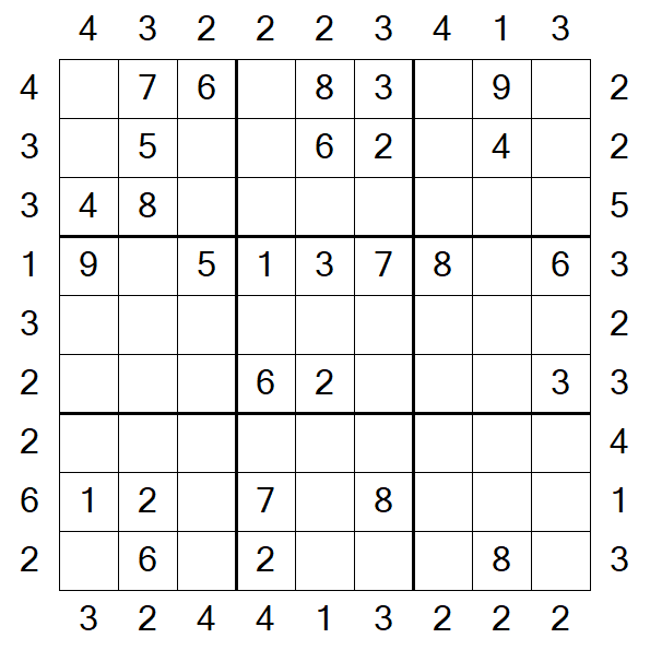 Skyscraper Sudoku - Médio