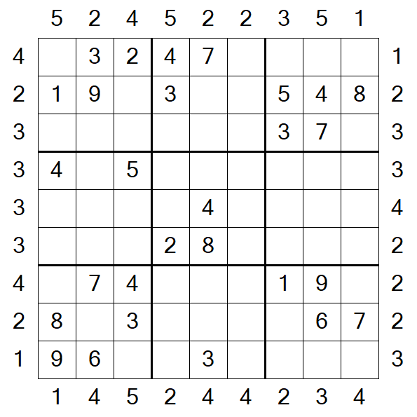 Skyscraper Sudoku - Mittel