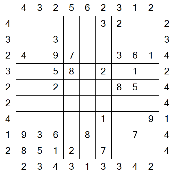 Skyscraper Sudoku - Médio